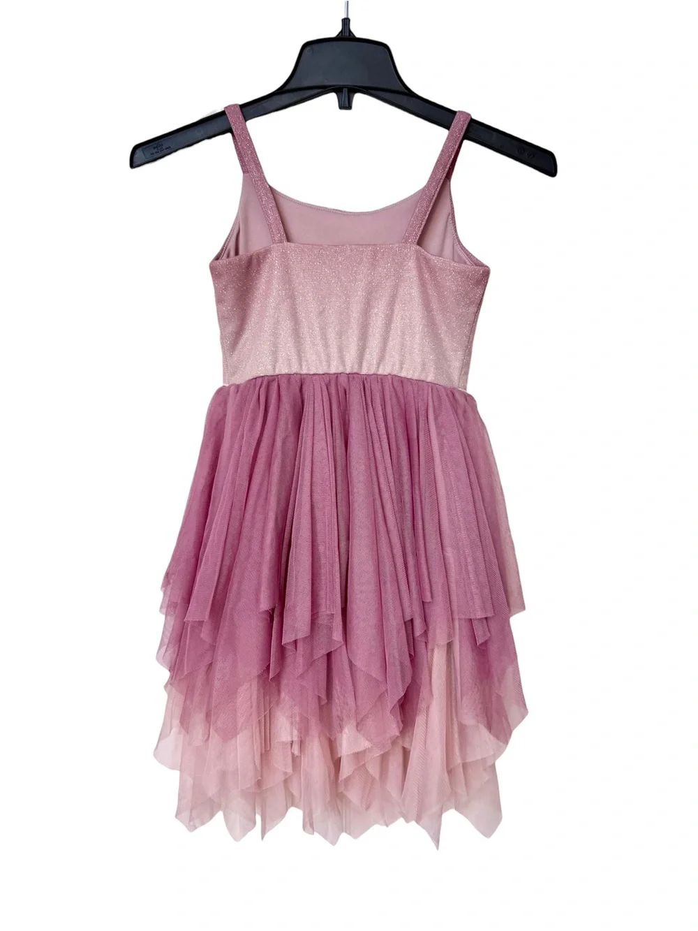 Cat & Jack Sparkle Mauve Pink Ombre Tulle Fairy costume Dress Size 6/6X